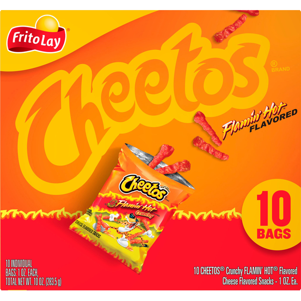 Cheetos Cheese Flavored Snacks, Flamin&