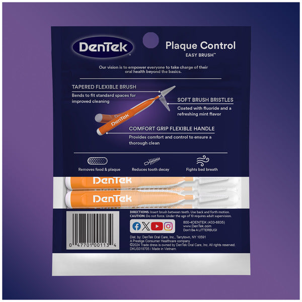 DenTek Plaque Control Easy Brush Interdental Cleaners