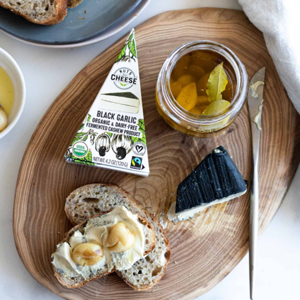Nuts For Cheese Black Garlic, Organic & Dairy-Free Cheese