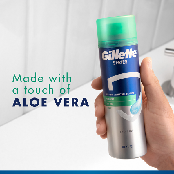 Gillette Series Soothing Shave Gel for men with Aloe Vera
