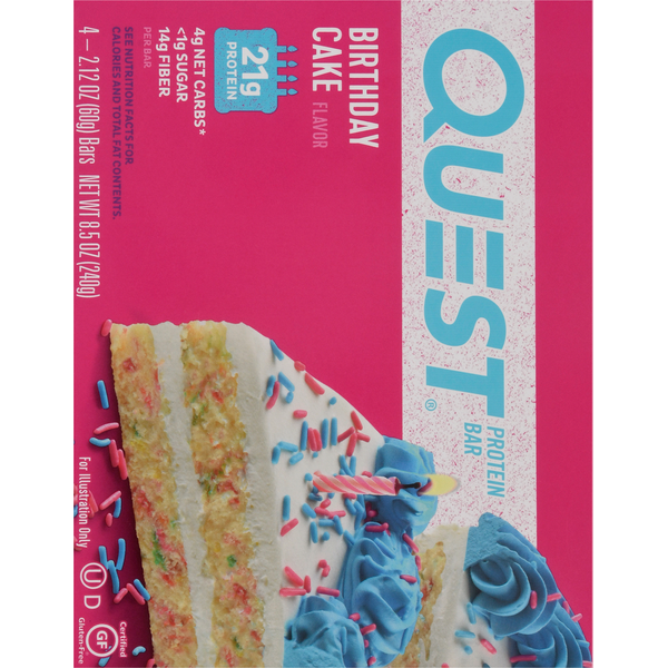 Quest Protein Bar, Birthday Cake Flavor