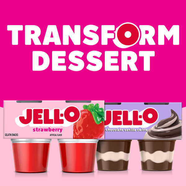 Jell-O Strawberry Refrigerated Gelatin