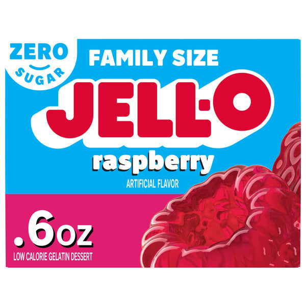 Jell-O Zero Sugar Raspberry Flavor Gelatin