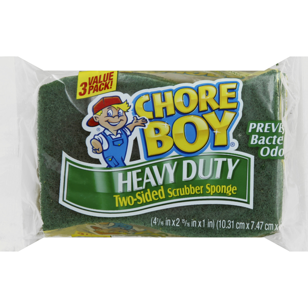 Chore Boy Scrubber Sponges, Heavy Duty, Two-Sided, Value Pack!