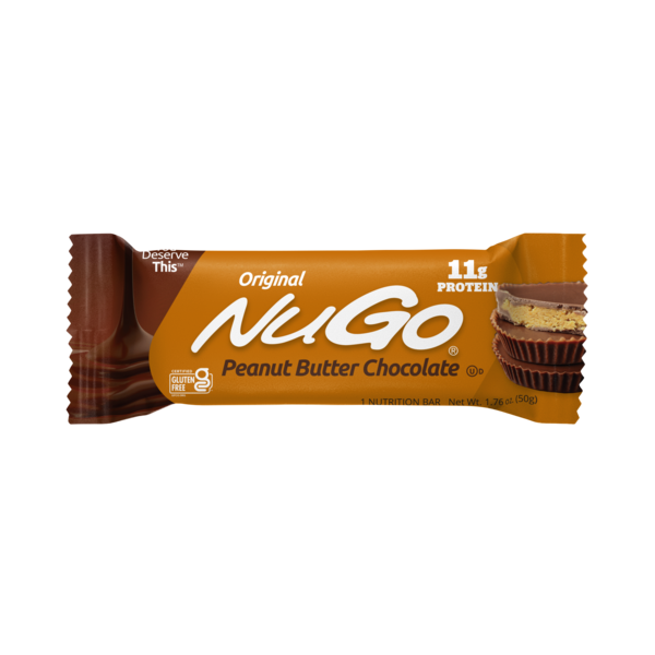 NuGo Original Peanut Butter Chocolate, Gluten Free, Protein Bar
