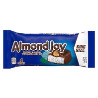 ALMOND JOY Coconut and Almond Chocolate King Size, Candy Bars, 3.22 oz (4 Pieces)