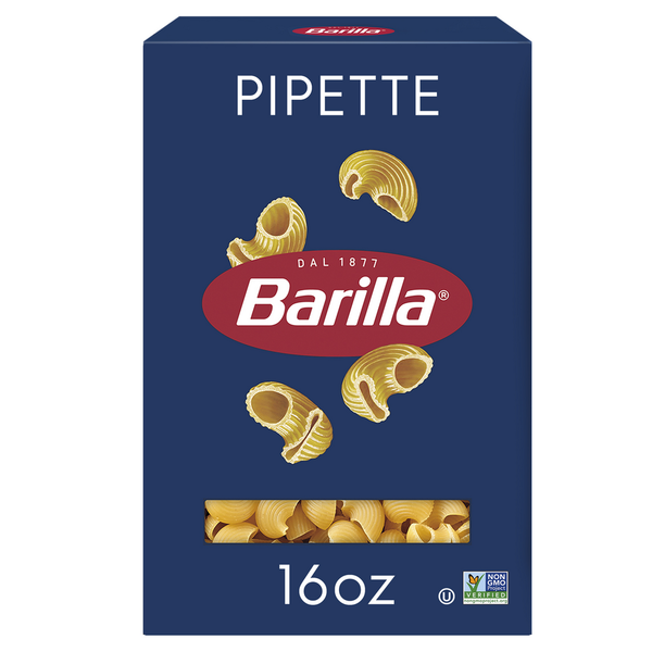 Barilla Pipette - Non-GMO Pasta Made with Durum Wheat Semolina & Kosher Certified