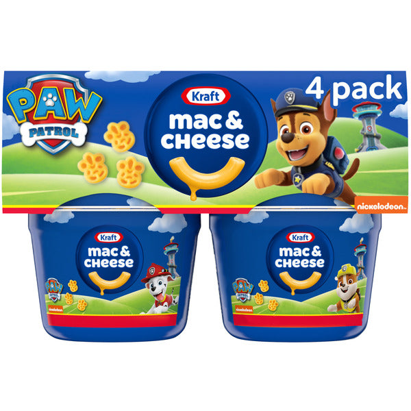 Kraft Mac & Cheese Easy Microwavable Dinner with Nickelodeon Paw Patrol Pasta Shapes