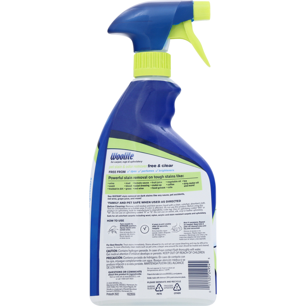 Woolite Pet Stain & Odor Remover, Free & Clear