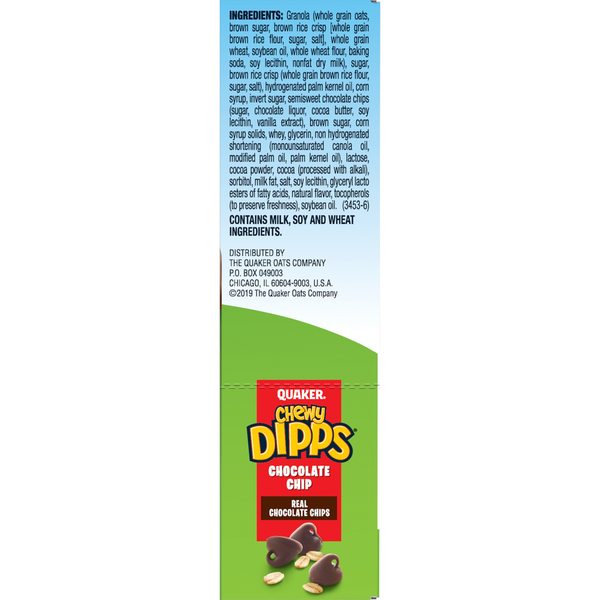 Quaker Granola Bars, Chocolate Chip, Chewy