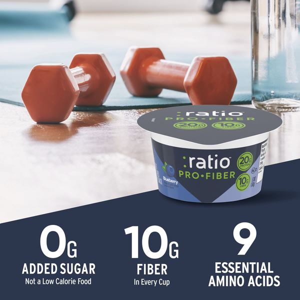 Ratio Pro-Fiber Blueberry Yogurt Cultured Dairy Snack Cup