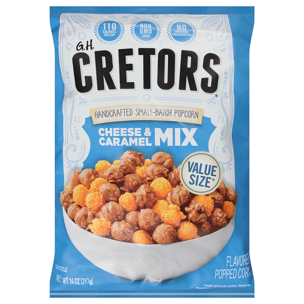 G.H. Cretors Popcorn, Cheese & Caramel Mix
