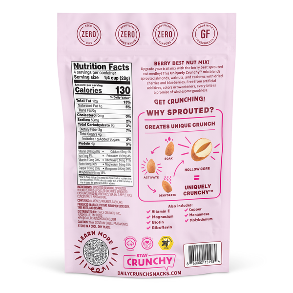 Daily Crunch Snacks Cherry Berry Nut Medley