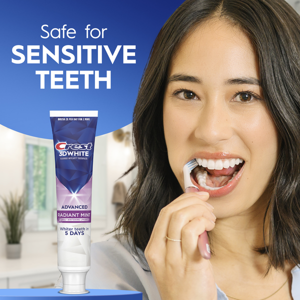 Crest 3DWhite Advanced Toothpaste, Radiant Mint