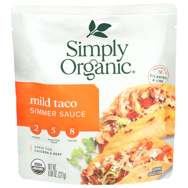 Simply Organic Mild Taco Simmer Sauce