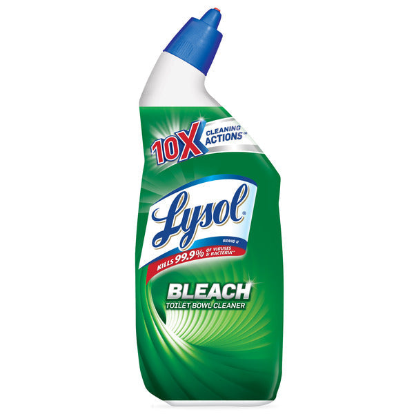 Lysol Lysol Bleach Toilet Bowl Cleaner, 24oz, 10X Cleaning Power