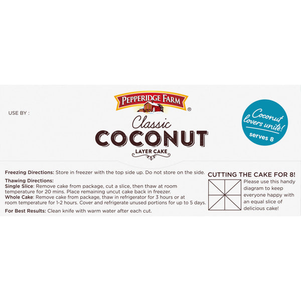 Pepperidge Farm Frozen Coconut Layer Cake