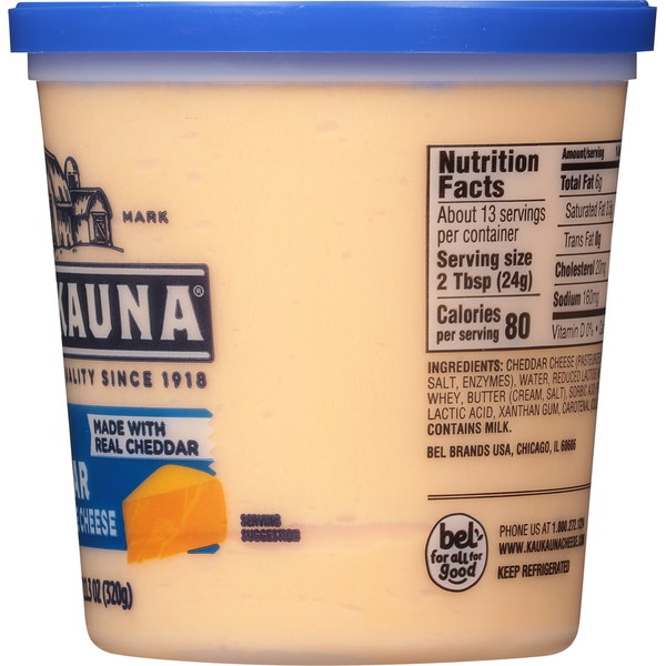 Kaukauna Spreadable Cheese, Sharp Cheddar