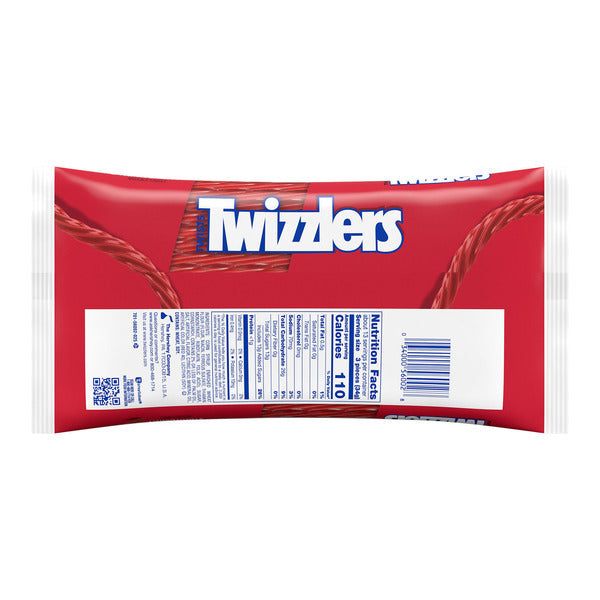 TWIZZLERS Twists Strawberry Flavored Licorice Style, Chewy Candy Bag, 16 oz