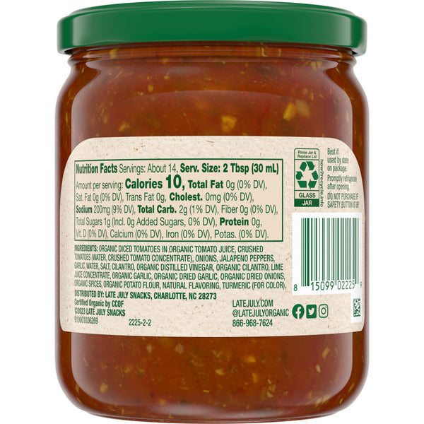 Late July Mild Salsa