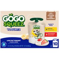 GoGo Squeez YogurtZ, Variety Strawberry/Banana️ DestGlow