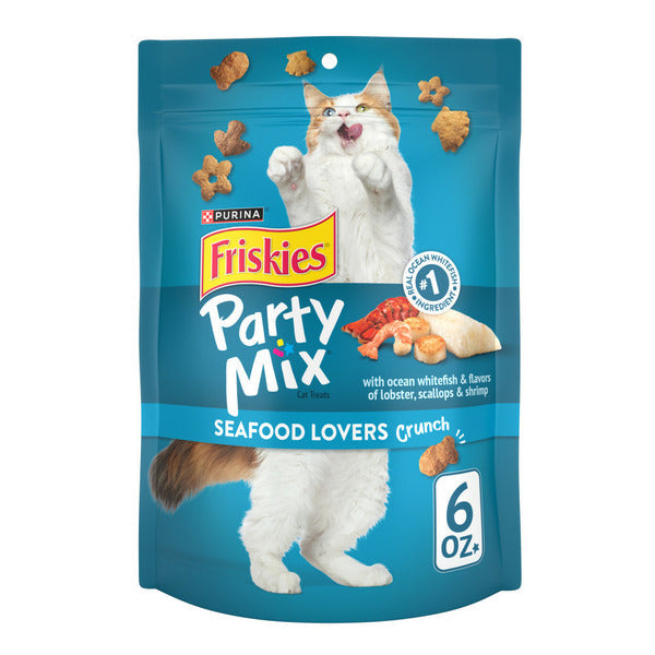 Purina Friskies Cat Treats, Party Mix Seafood Lovers Crunch