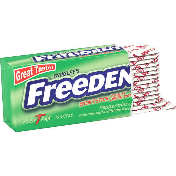 Freedent Peppermint Chewing Gum Single Pack Stick