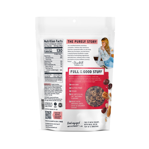 Purely Elizabeth Cranberry Pecan, Ancient Grain Granola