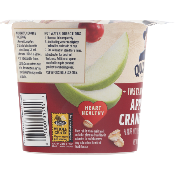 Quaker Instant Oatmeal, Apples & Cranberries