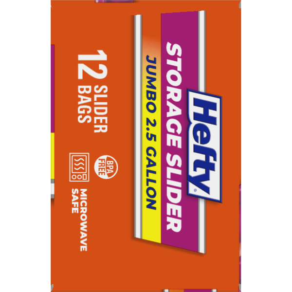 Hefty Jumbo Slider Storage Bags