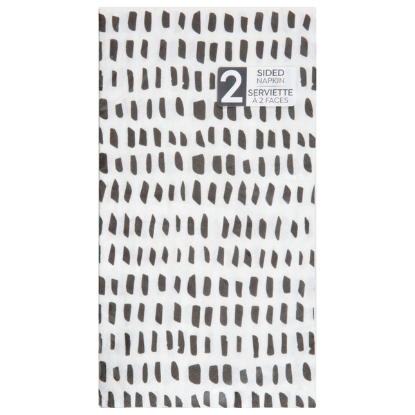 Sensations Modern Monochrome 2 Sided 2-Ply Napkin