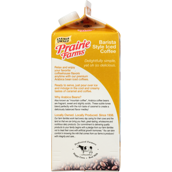 Prairie Farms Iced Coffee, Caramel, Barista Style
