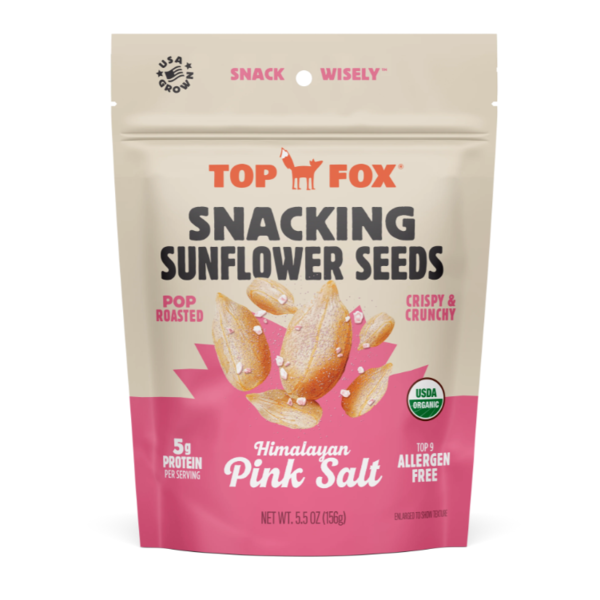 Top Fox Snacks Sunflower Seeds, Himalayan Pink Salt