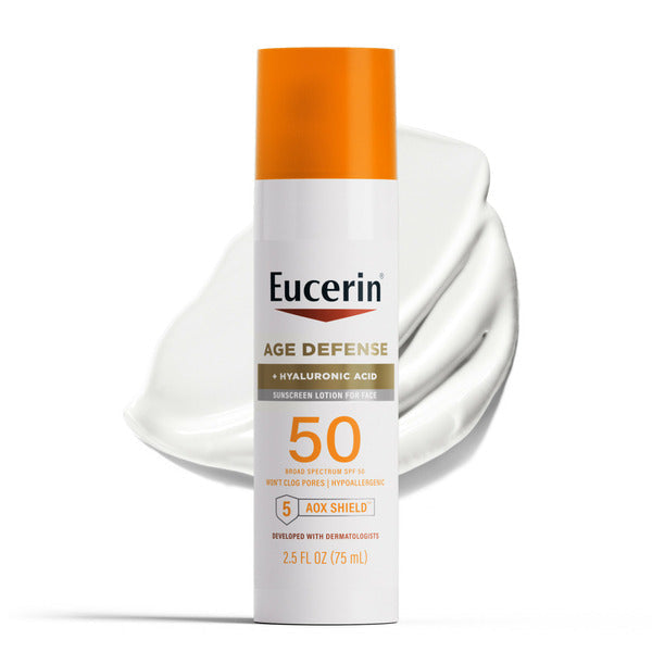 Eucerin Age Defense SPF 50 Facescreen Lotion With Hyaluronic Acid