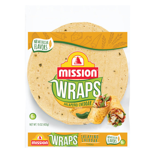 Mission Wraps Jalapeño Cheddar Tortillas