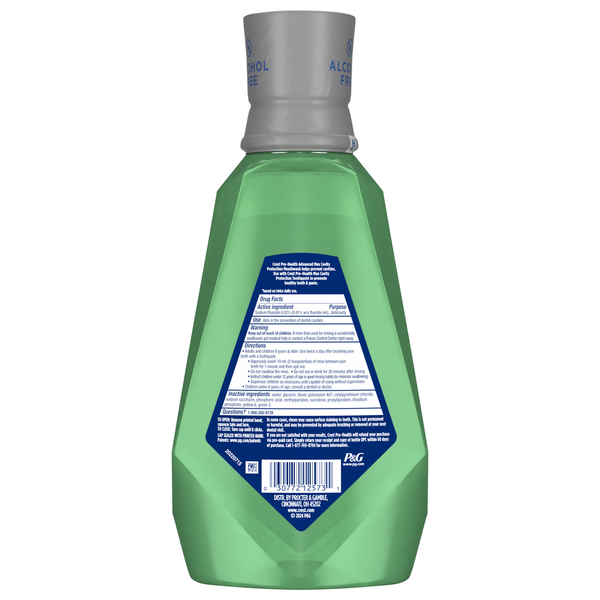 Crest Pro-Health Advanced Maximum Cavity Protection Mouthwash - Alcohol Free - 1L