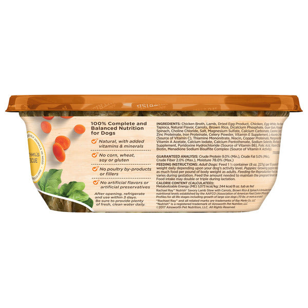 Rachael Ray Nutrish Savory Lamb Stew Wet Dog Food