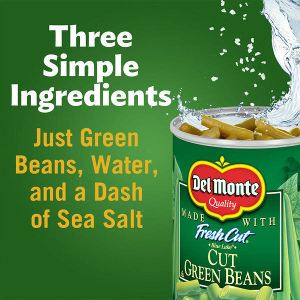 Del Monte BLUE LAKE Cut Green Beans, Canned Vegetables