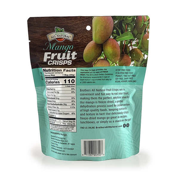 Brothers All Natural Freeze Dried Mango Fruit Crisps