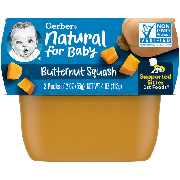Gerber Baby Food Butternut Squash Tubs