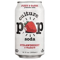 Culture Pop Soda Strawberry & Rhubarb️
