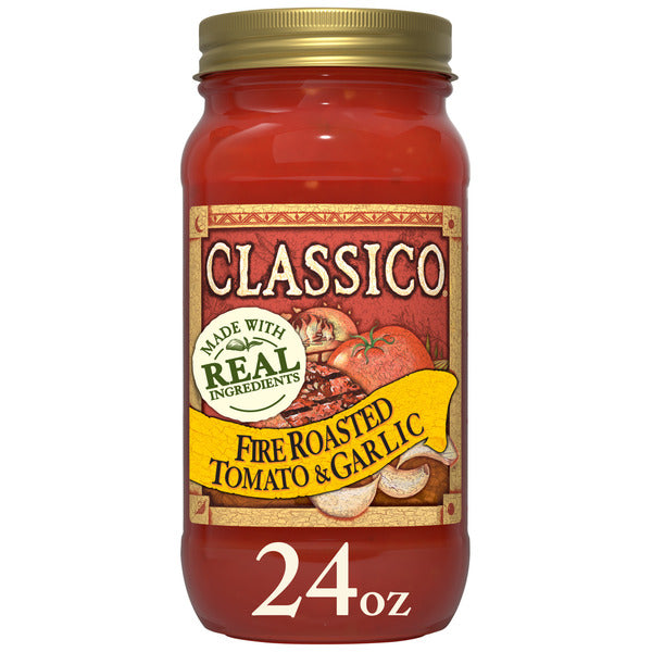 Classico Fire Roasted Tomato & Garlic Spaghetti Pasta Sauce
