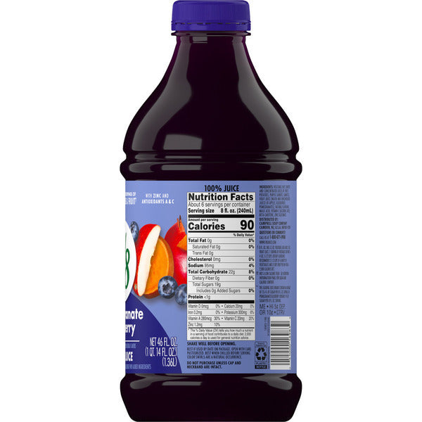 V8 Pomegranate Blueberry 100% Fruit and Vegetable Juice