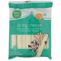 Food Club Low-Moisture Part-Skim Mozzarella String...
️