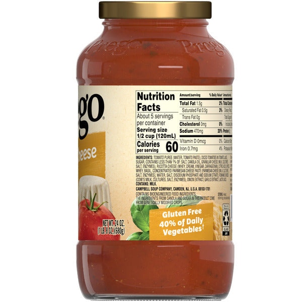 Prego Three Cheese Pasta Sauce