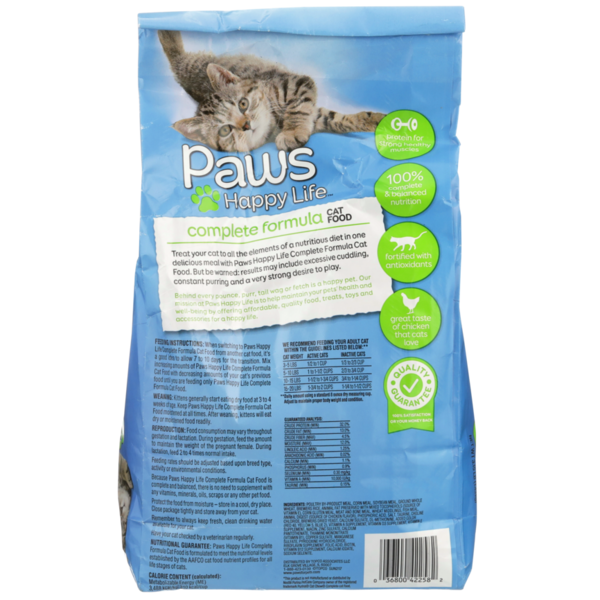 Paws Happy Life Chicken Complete Formula Cat Food