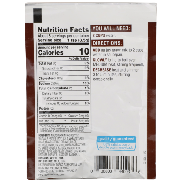 Food Club Au Jus Gravy Mix