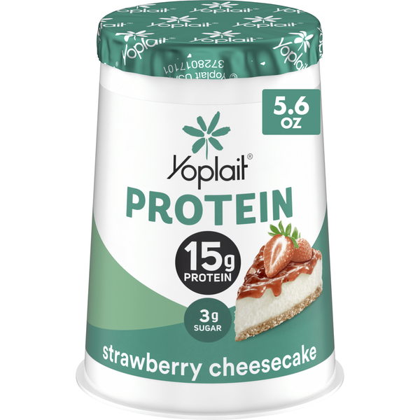 Yoplait Protein Strawberry Cheesecake Yogurt Cultured Dairy Snack Cup