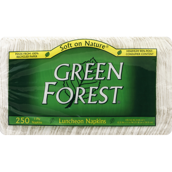 Green Forest Napkins, Luncheon, 1-Ply