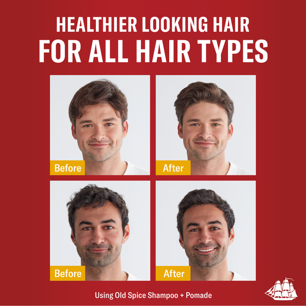 Old Spice Moisturize Shampoo for Men with Shea Butter